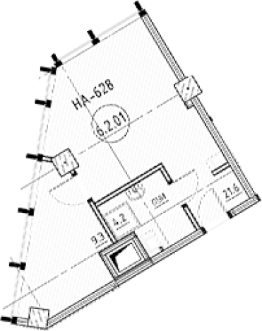 Купить однокомнатную квартиру в ЖК МОСКО в Санкт-Петербурге. Вариант № 9148717, 0, площадь -  квм, цена 13366990 рублей
