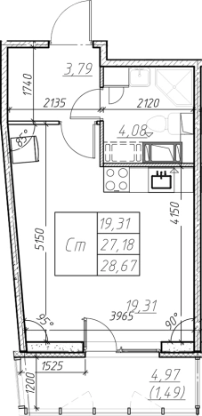 Купить квартиру на вторичке в ЖК Левитан в Мурине. Вариант № 6853148, 0, площадь -  квм, цена 4880169 рублей