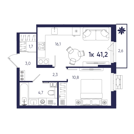Купить однокомнатную квартиру на вторичке на улице Ленинградская в Пензе. Вариант № 10320243, 0, площадь -  квм, цена 3914000 рублей