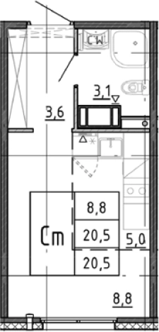 Купить Студию в ЖК Ручьи 2 в Санкт-Петербурге. Вариант № 9510747, 0, площадь -  квм, цена 4127982 рублей