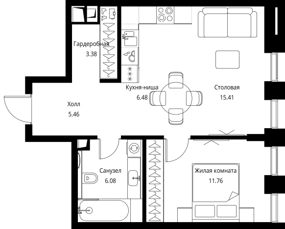 Купить квартиру в ЖК City Bay в Москве. Вариант № 99069, 0, площадь -  квм, цена 22121304 рублей