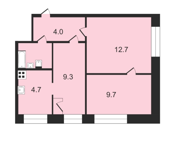 Купить трехкомнатную квартиру в Микрорайоне Лимончики, Ковров в Коврове. Вариант № 4119273, 12, площадь -  квм, цена 2750000 рублей