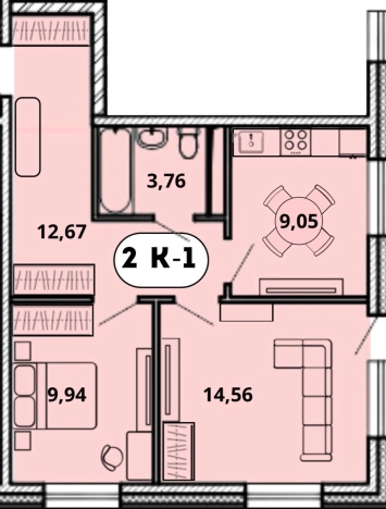 Купить квартиру в новостройках в районе Октябрьский в Улан-Удэ. Вариант № 132069, 0, площадь -  квм, цена 8273600 рублей