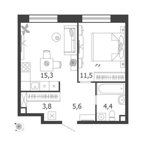 Купить квартиру в ЖК Shagal в Москве. Вариант № 8197183, 0, площадь -  квм, цена 27420200 рублей