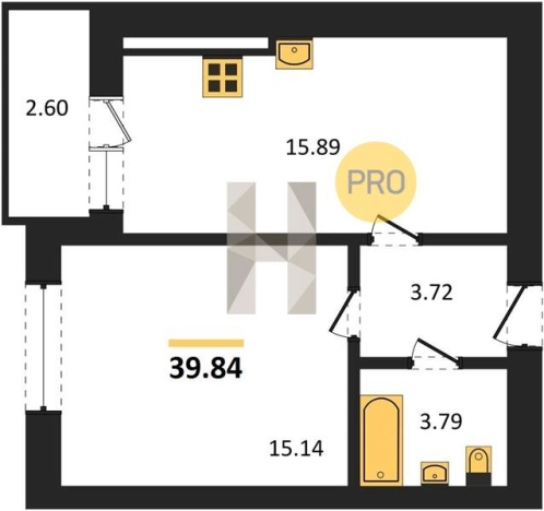 Купить квартиру в новостройках в Калининграде. Вариант № 98072, 0, площадь -  квм, цена 5197200 рублей