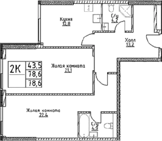 Купить двухкомнатную квартиру в районе Черёмушки в Москве. Вариант № 10307535, 0, площадь -  квм, цена 24145134 рублей