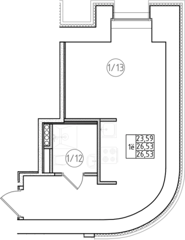 Купить квартиру в новостройках на улице Ивана Фомина в Санкт-Петербурге. Вариант № 6230413, 0, площадь -  квм, цена 6627000 рублей