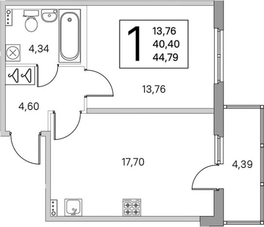 Купить двухкомнатную квартиру в новостройках у метро Проспект Ветеранов в Санкт-Петербурге. Вариант № 6866156, 0, площадь -  квм, цена 9174840 рублей