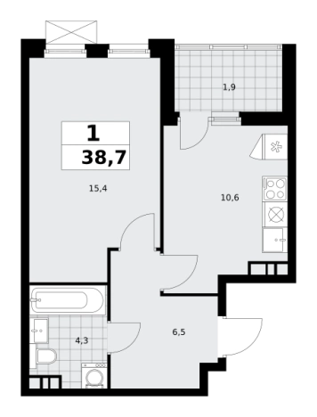 Купить однокомнатную квартиру в ЖК Скандинавия в Москве. Вариант № 1006908, 0, площадь -  квм, цена 13323636 рублей