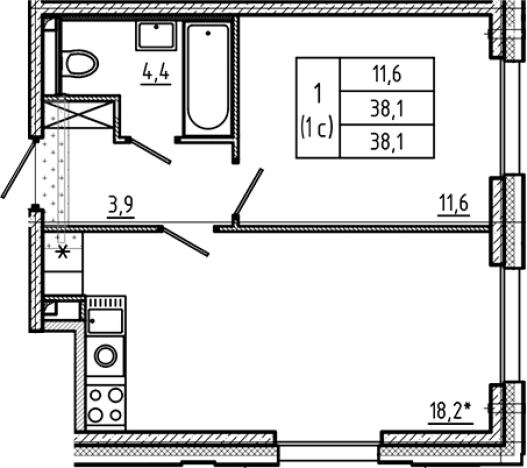 Купить двухкомнатную квартиру в районе Красногвардейский в Санкт-Петербурге. Вариант № 6243525, 0, площадь -  квм, цена 12204573 рублей