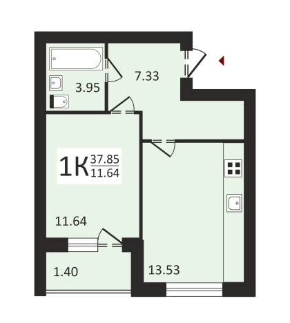 Купить квартиру в новостройках в Муроме. Вариант № 110145, 0, площадь - квм, цена 4450000 рублей