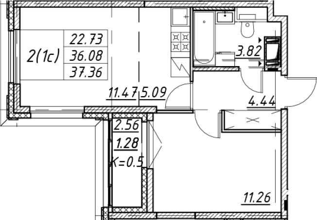 Купить двухкомнатную квартиру в новостройках в ЖК Цивилизация на Неве в Санкт-Петербурге. Вариант № 7849437, 0, площадь -  квм, цена 12960333 рублей