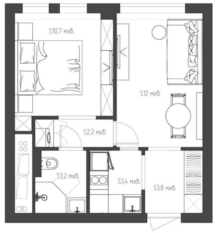 Купить квартиру в Москве. Вариант № 9657539, 7, площадь - квм, цена 17850000 рублей