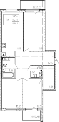 Купить трехкомнатную квартиру в ЖК Дубровка.Park в Ленинградской области. Вариант № 6607837, 0, площадь -  квм, цена 12000000 рублей