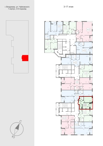 Купить квартиру в новостройках в районе Ленинский в Владимире. Вариант № 150581, 1, площадь -  квм, цена 7224000 рублей