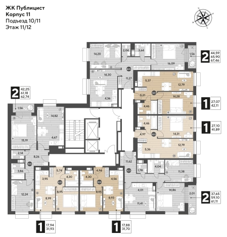 Купить однокомнатную квартиру в Пушкине. Вариант № 10634464, 1, площадь -  квм, цена 9427834 рублей