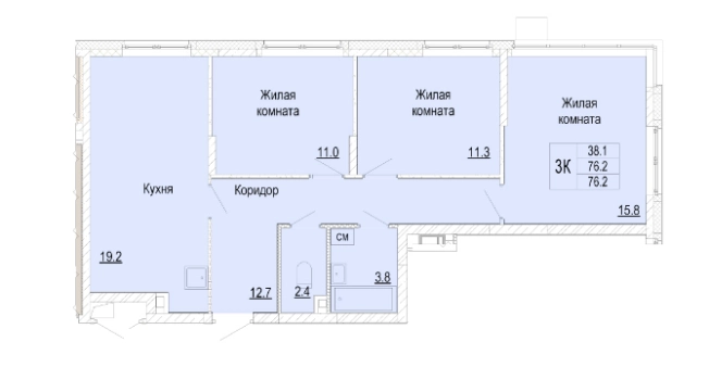 Купить квартиру в новостройках в районе Советский в Нижнем Новгороде. Вариант № 3711096, 0, площадь -  квм, цена 11831291 рублей