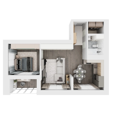 Купить квартиру в новостройках в ЖК L- град в Воронеже. Вариант № 87817, 0, площадь -  квм, цена 6548700 рублей