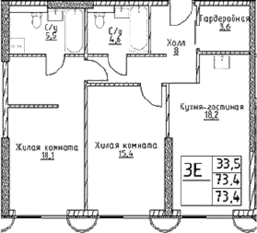 Купить трехкомнатную квартиру у метро Воронцовская в Москве. Вариант № 10307000, 0, площадь -  квм, цена 22291947 рублей