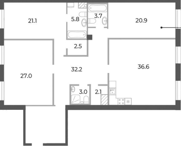Купить четырехкомнатную квартиру в районе Петроградский в Санкт-Петербурге. Вариант № 5254596, 0, площадь -  квм, цена 78924330 рублей