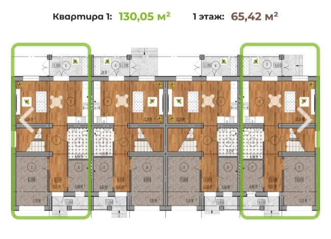 Купить трехкомнатную квартиру на улице Молодёжная в Владимирской области. Вариант № 8445, 32, площадь -  квм, цена 9999000 рублей