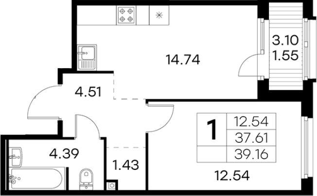Купить квартиру в новостройках в ЖК GloraХ Парголово в Санкт-Петербурге. Вариант № 4807757, 0, площадь -  квм, цена 7929999 рублей