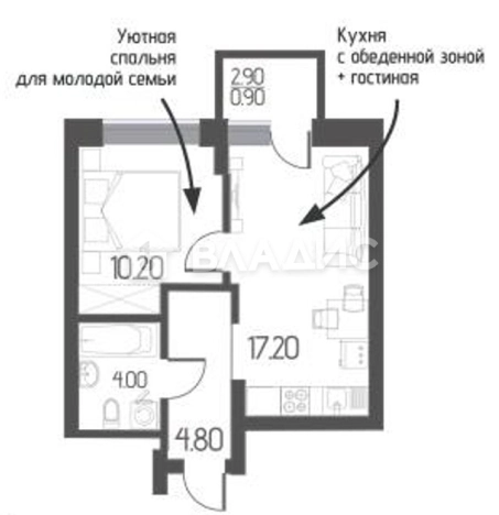 Купить квартиру в ЖК Пломбир в Воронеже. Вариант № 153069, 0, площадь -  квм, цена 5524000 рублей