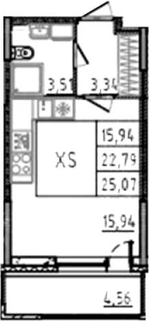 Купить квартиру в ЖК Аквилон RekaPark в Ленинградской области. Вариант № 6218036, 0, площадь -  квм, цена 4438536 рублей