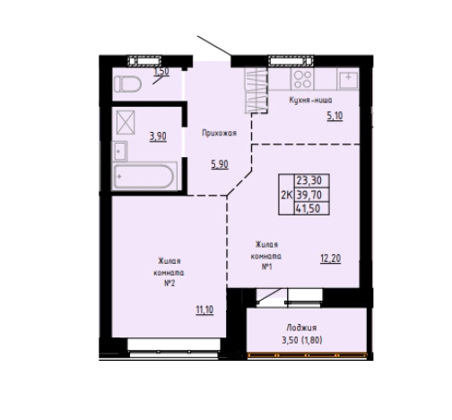 Купить квартиру в ЖК Титул в Барнауле. Вариант № 2521592, 0, площадь -  квм, цена 6640000 рублей