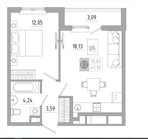 Купить квартиру в новостройках в Тульской области. Вариант № 78030, 0, площадь -  квм, цена 4519767 рублей