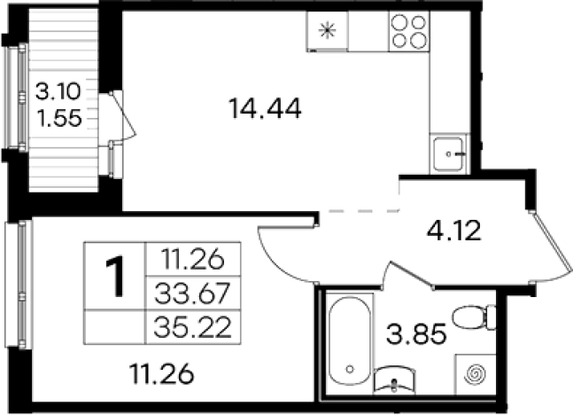 Купить двухкомнатную квартиру в новостройках у метро Парнас в Санкт-Петербурге. Вариант № 4806836, 0, площадь -  квм, цена 8599999 рублей