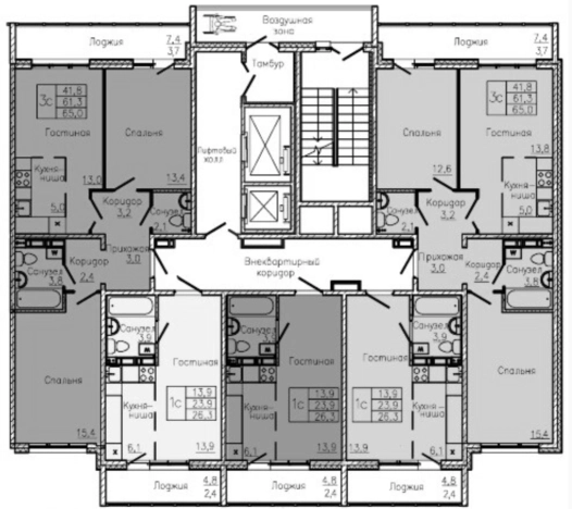 Купить квартиру в новостройках в районе Ленинский в Кемерове. Вариант № 109867, 1, площадь -  квм, цена 7020000 рублей