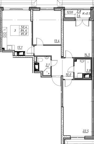 Купить многокомнатную квартиру в ЖК Цивилизация на Неве в Санкт-Петербурге. Вариант № 1086444, 0, площадь -  квм, цена 27498800 рублей