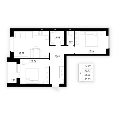 Купить квартиру в новостройках в ЖК Весенний в Стерлитамаке. Вариант № 82607, 0, площадь -  квм, цена 4519000 рублей