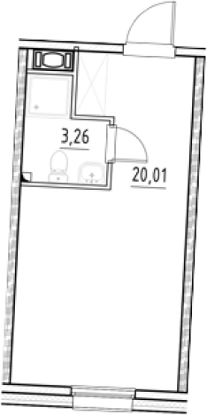 Купить Студию в новостройках в ЖК Nigilist в Санкт-Петербурге. Вариант № 5558394, 0, площадь -  квм, цена 6639513 рублей