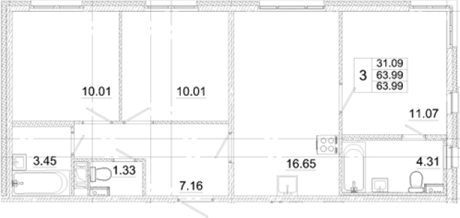 Купить многокомнатную квартиру в новостройках у метро Купчино в Санкт-Петербурге. Вариант № 8999211, 0, площадь -  квм, цена 12670020 рублей