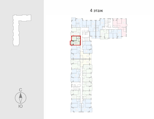 Купить однокомнатную квартиру в новостройках в ЖК Квартал Новаторов в Владимире. Вариант № 130626, 2, площадь -  квм, цена 4553280 рублей