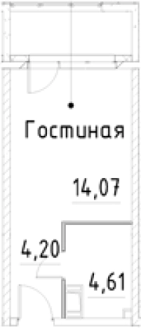 Купить Студию на улице проспект Большевиков в Санкт-Петербурге. Вариант № 7596710, 0, площадь -  квм, цена 5234118 рублей
