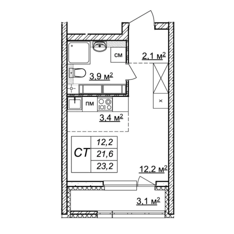 Купить квартиру у метро Горьковская в Нижнем Новгороде. Вариант № 169649, 0, площадь - квм, цена 6218101 рублей