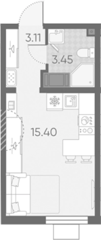 Купить Студию в новостройках в районе Красносельский в Санкт-Петербурге. Вариант № 6890282, 0, площадь -  квм, цена 7084208 рублей