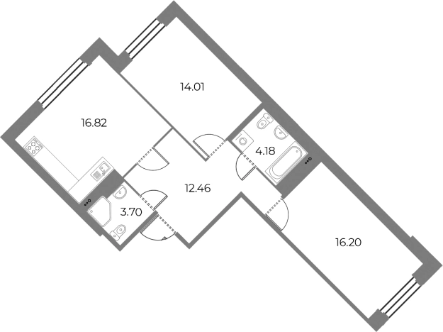 Купить трехкомнатную квартиру в новостройках в ЖК Огни Залива в Санкт-Петербурге. Вариант № 4039045, 0, площадь -  квм, цена 17250000 рублей