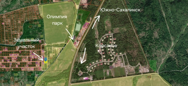 Купить земельный участок в Южно-Сахалинске. Вариант № 6882938, 3, площадь -  квм, цена 1300000 рублей