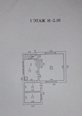 Купить дом на улице Средний переулок в Калининграде. Вариант № 55108, 21, площадь -  квм, цена 6200000 рублей
