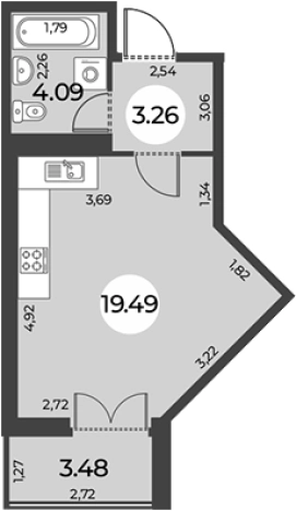 Купить квартиру в новостройках на улице Ленинский проспект в Санкт-Петербурге. Вариант № 7254411, 0, площадь -  квм, цена 8067000 рублей