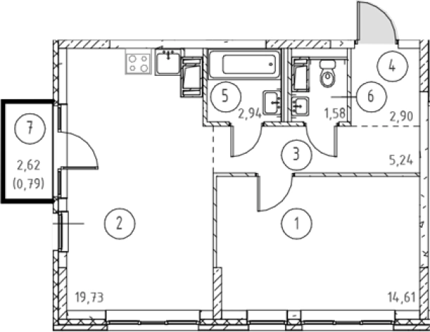 Купить двухкомнатную квартиру в новостройках в ЖК Новое Колпино в Санкт-Петербурге. Вариант № 7203449, 0, площадь -  квм, цена 9495634 рублей
