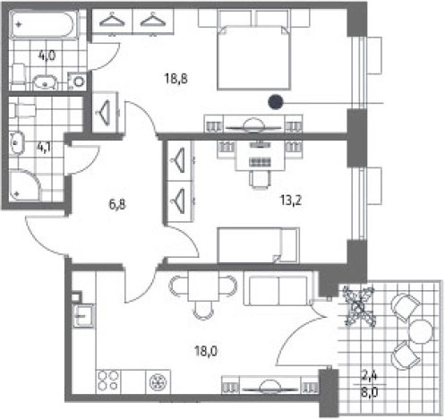 Купить трехкомнатную квартиру в ЖК Парусная 1 в Санкт-Петербурге. Вариант № 7265949, 0, площадь -  квм, цена 24283000 рублей