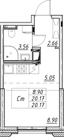Купить Студию в ЖК Цивилизация на Неве в Санкт-Петербурге. Вариант № 7849830, 0, площадь -  квм, цена 7026138 рублей