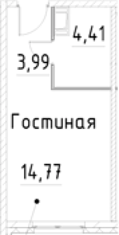 Купить Студию на улице проспект Большевиков в Санкт-Петербурге. Вариант № 7596041, 0, площадь -  квм, цена 5009867 рублей