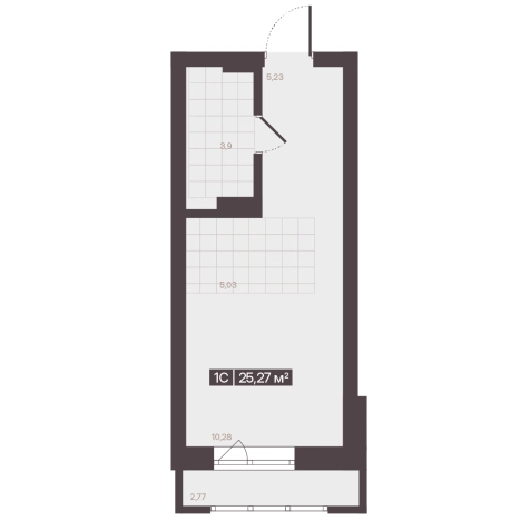 Купить однокомнатную квартиру в новостройках в Кемерове. Вариант № 170721, 1, площадь -  квм, цена 4461368 рублей
