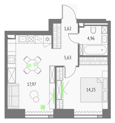 Купить квартиру в ЖК Upside Towers в Москве. Вариант № 152075, 0, площадь -  квм, цена 26532339 рублей